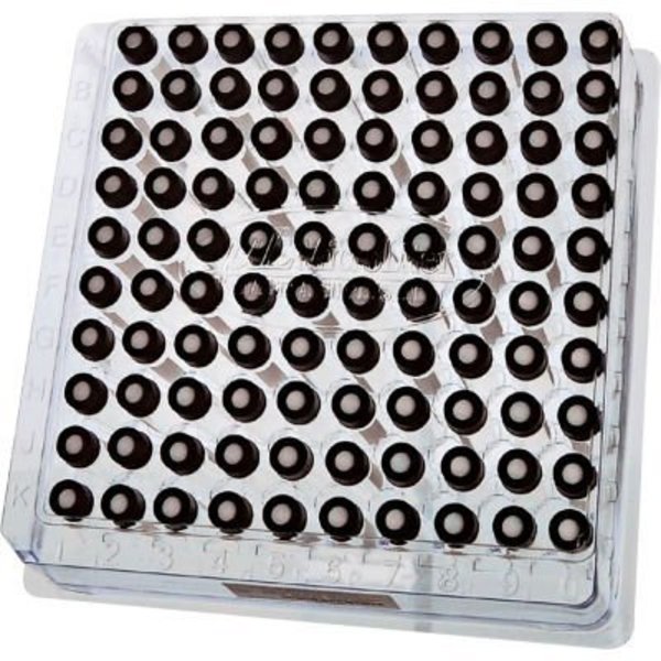 Cp Lab Safety. Wheaton® MicroLiter 4ML Amber Screw Thread Vial Kit Marking Patch 13-425 Open Top Cap 100pk 13-2210K-A
